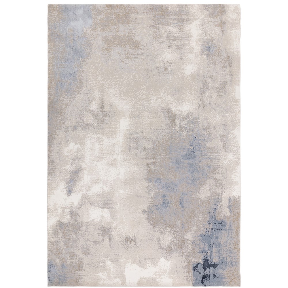 Stellar ST05 Modern Abstract High Shine Rugs in Blue